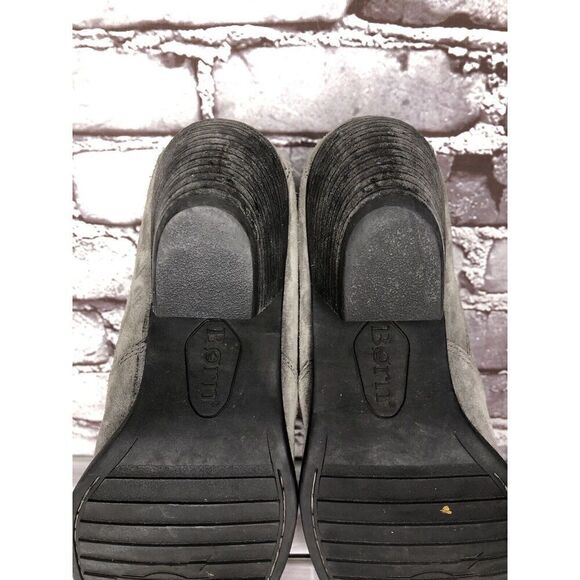 Born Fredrika Gray Suede Leather Pointed Low Cut Heel Booties Women Sz 11M US/43 - Picture 15 of 16